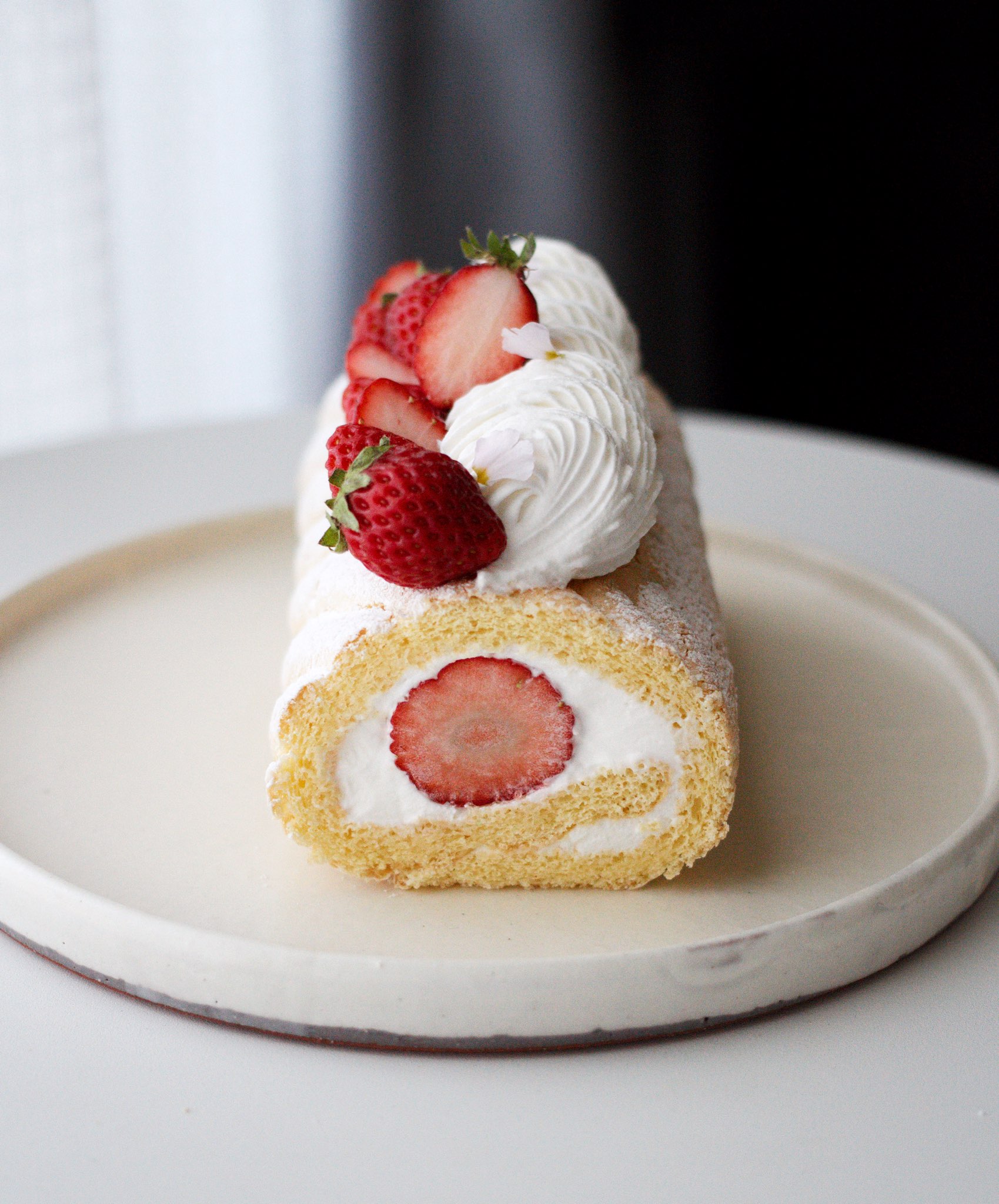 Monstera Cake Roll with Pandan Whipped Cream & Kaya | Love and Olive Oil