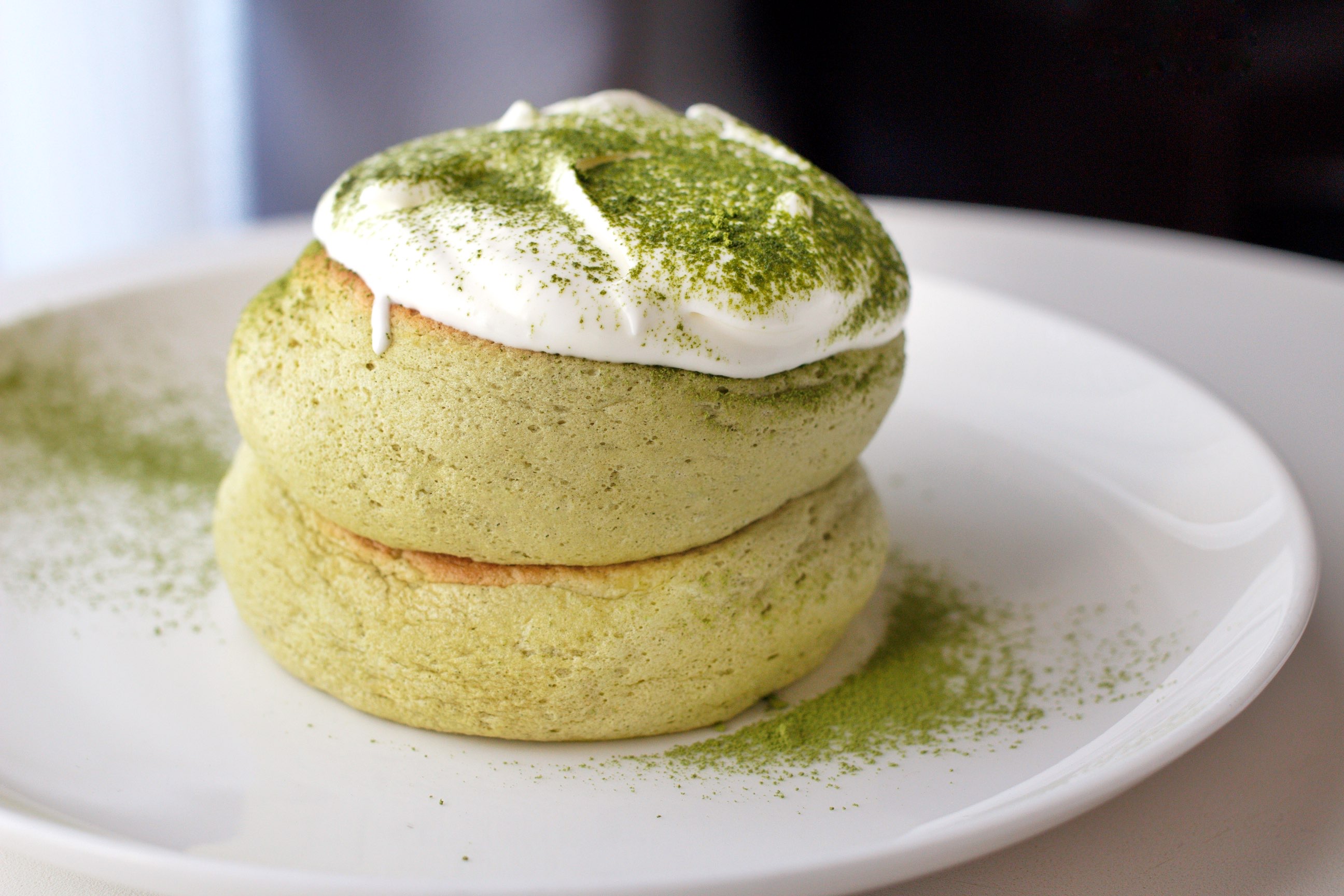 Matcha pancakes on sale